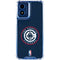 NBA Los Angeles Clippers Distressed Blue Moto G 5G (2024) Clear Case